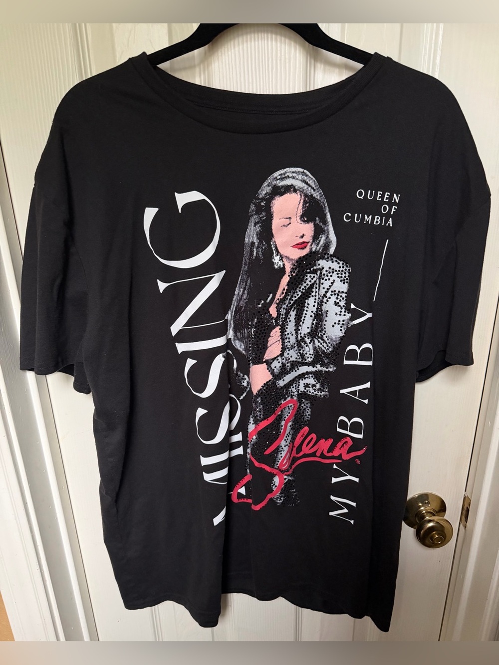Selena Rhinestone 'Queen of Cumbia' Missing My Baby Graphic Tee